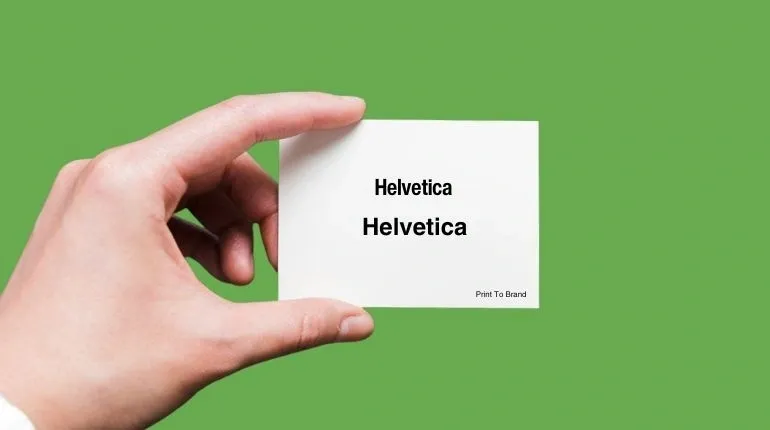 Helvetica font