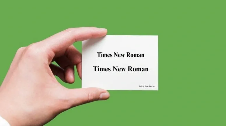 Times new roman font