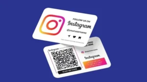 instagram on business cards