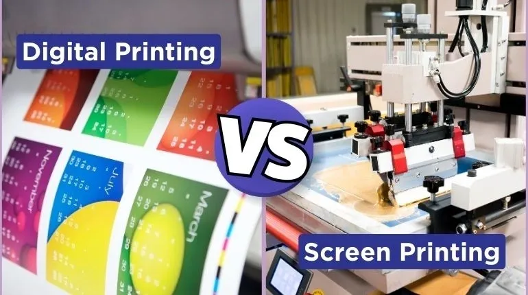 Screen printing vs digital printing