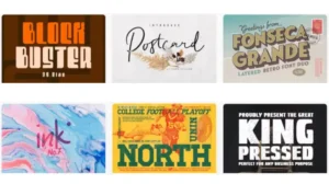 Best fonts for postcard