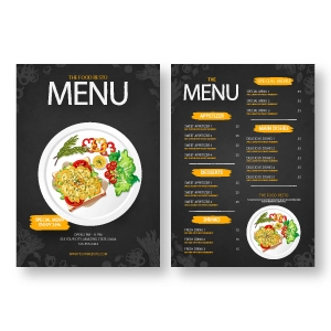 Menu cards