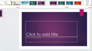 Choosing theme in powerpoint for posters