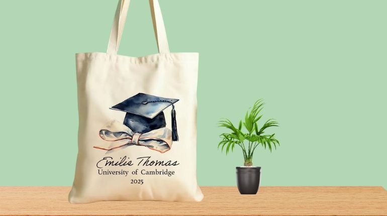 Graduation-Themed Tote Bags