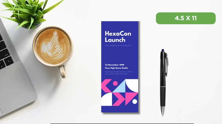 4.5 x 11 poster size