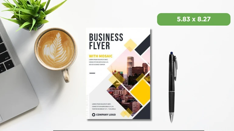 A5 compact poster size