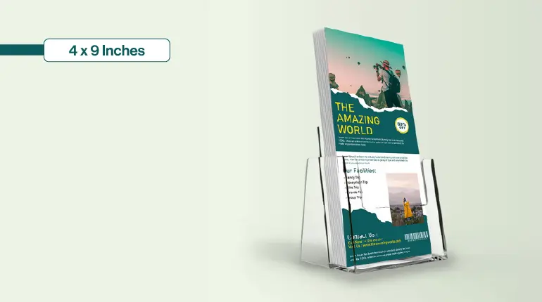 rack card size 4 x 9 size