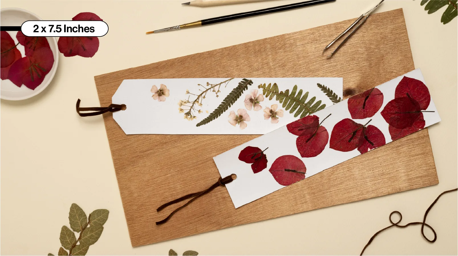 2 x 7.5 bookmark