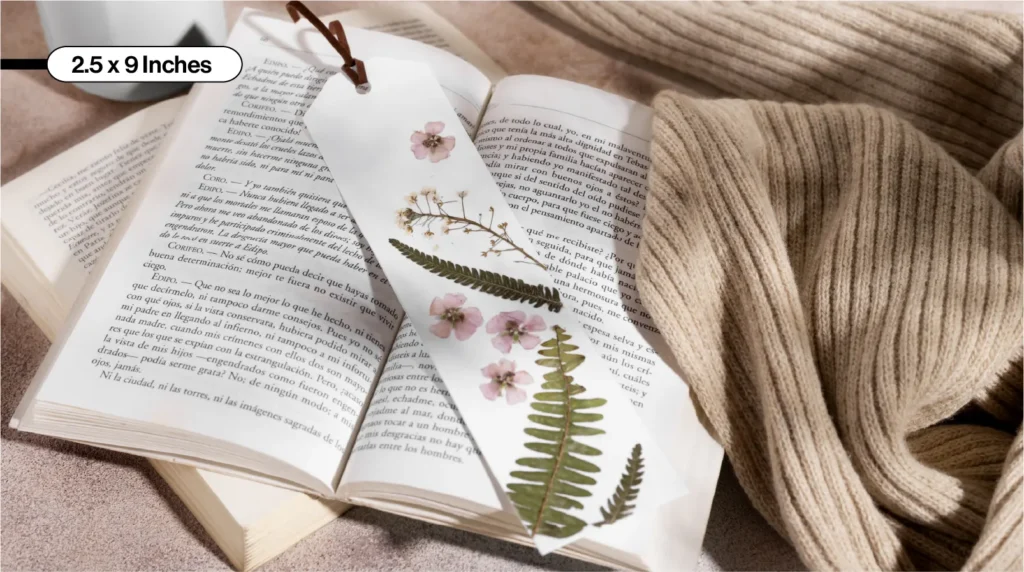 2.5 x 9 bookmark