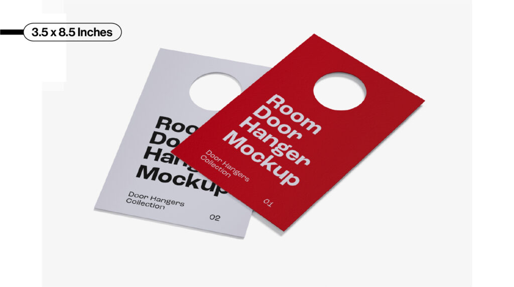 3.5 x 8.5 door hanger