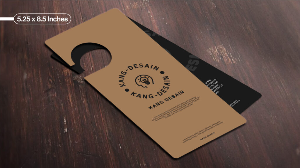 5.25 x 8.5 door hanger