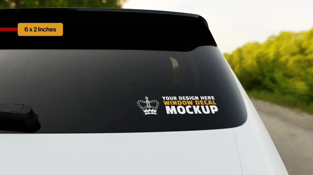 6 x 2 bumper sticker size