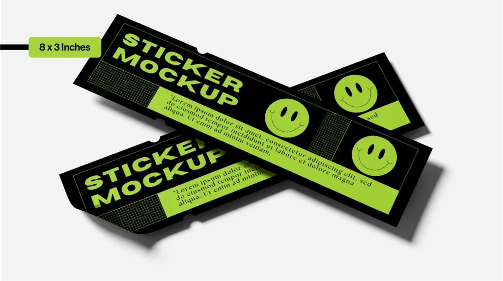 8 x 3 bumper sticker size