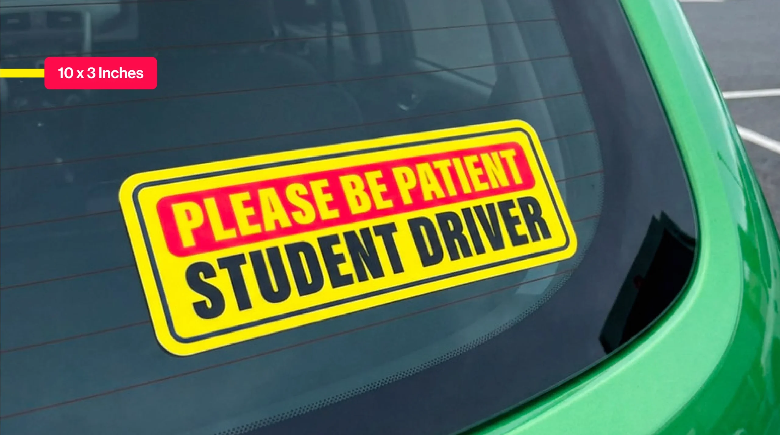 10 x 3 bumper sticker size